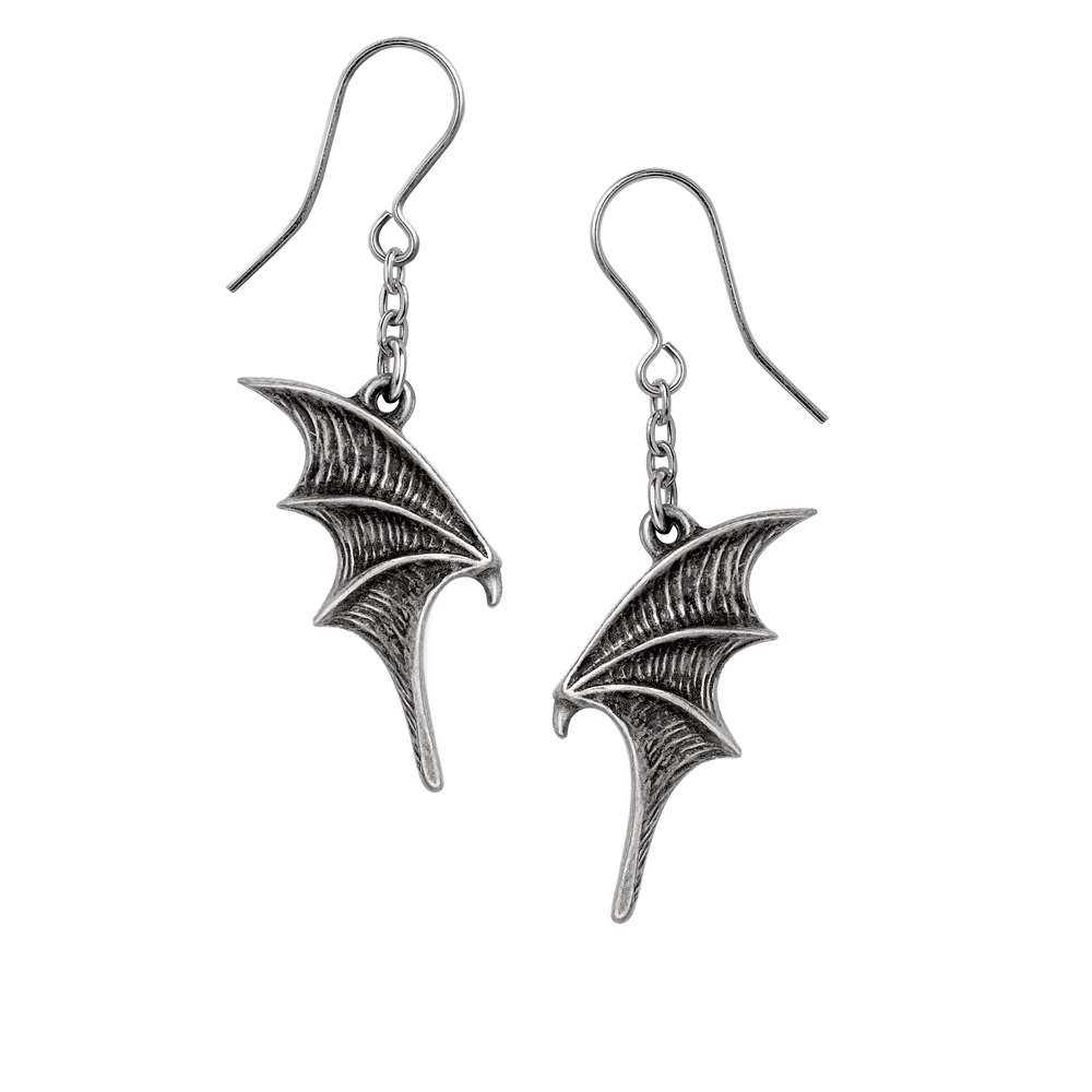 Alchemy - A Night with Goethe Droppers Earrings - Silver coloured